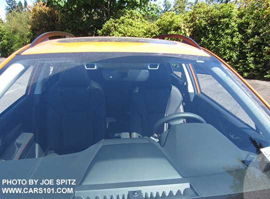 2018 Subaru Crosstrek Eyesight 2 forward facing cameras by the rear view mirror.