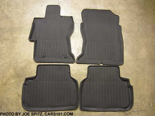 optional Subaru rubber high sided floor liners, set of 4