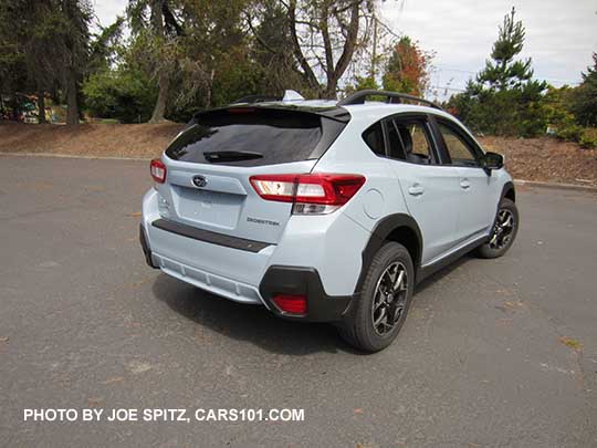 rear view 2018 cool gray khaki Subaru Crosstrek Premium