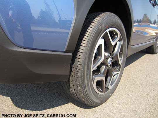 2018 Subaru Crosstrek without the optional splash guards.