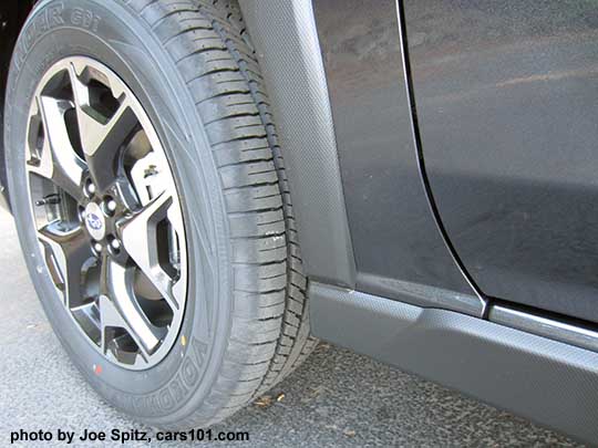 2018 Subaru Crosstrek without the optional splash guards