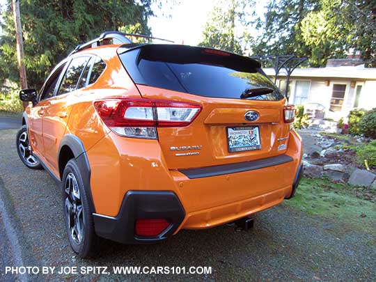 2018 Subaru Crosstrek with aftermarket 2" trailer hitch with 4 pin connector