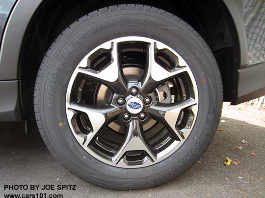 new for 2018  2018 Subaru Crosstrek 2.0i and Premium machined black and silver 17" alloy wheel