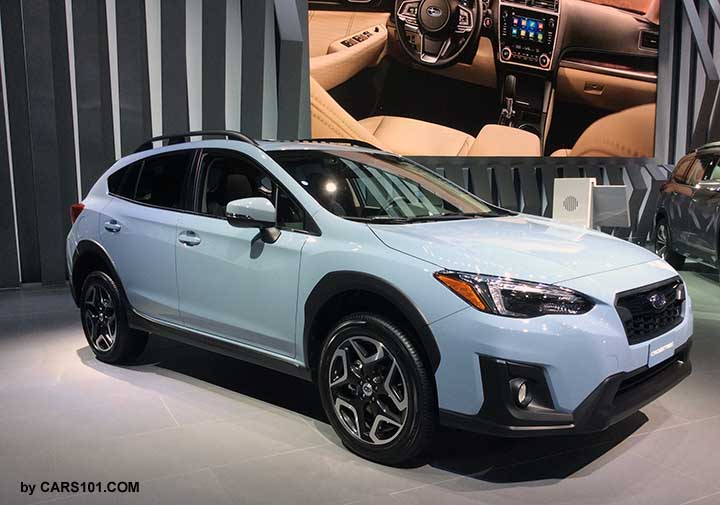 2018 Subaru Crosstrek, cool gray khaki, NY auto show