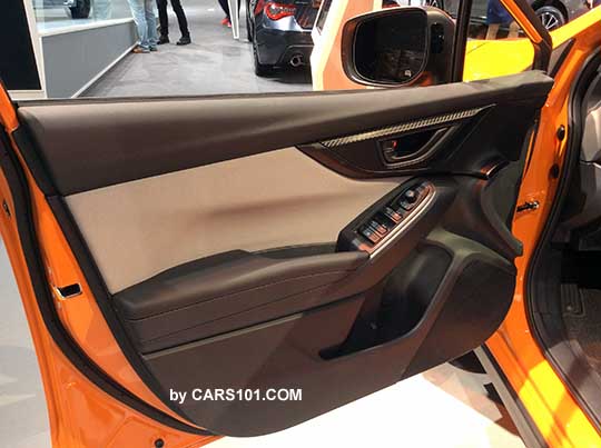 2018 Subaru Crosstrek driver's door panel.  NY auto show