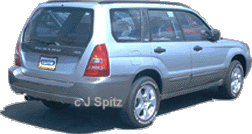 2003 Platinum Silver Forester XS Premium, rear view