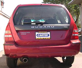 04 Forester XT turbo rear