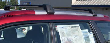 04 Forester XT brushed aluminum roof rack