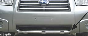 Forester front bumper underguard