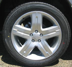 new for 2007: Forester XT 17 alloy wheel