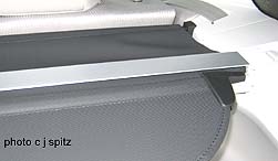 cargo tray accomodates reclining rear seat