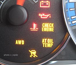 instrument panel warning lights