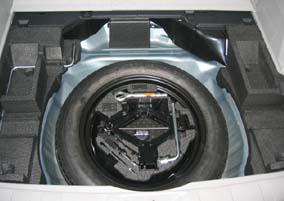 2009 Forester spare tire under floor