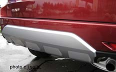 Camellia Red 2009 Subaru Forester with rear bumper underguard