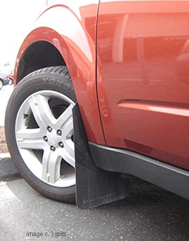 aftermarket mud flaps on Subaru Forester