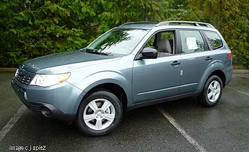 side view of the 2010 Forester X Special Edition (SE) package