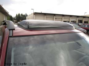 optional subaru forester moonroof air deflector