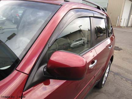 2011 Subaru window rain moldings