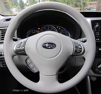 subaru forester steering wheel with autio and bluetooth controls