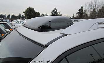 2011, 2010, 2009 Forester with optional sunroof air deflector