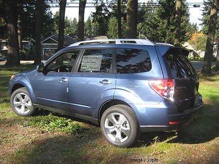 2011 Subaru Forester XT Touring  turbocharged model-  new Marine Blue color shown