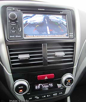 navigation with back-up camera