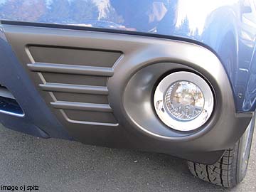 2012 forester close-up of the fog light