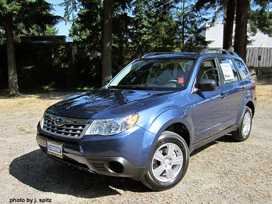 marine blue subaru forester 2013