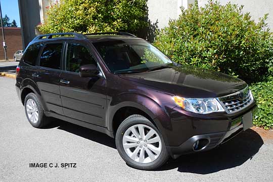 subaru forester, deep cherry pearl color