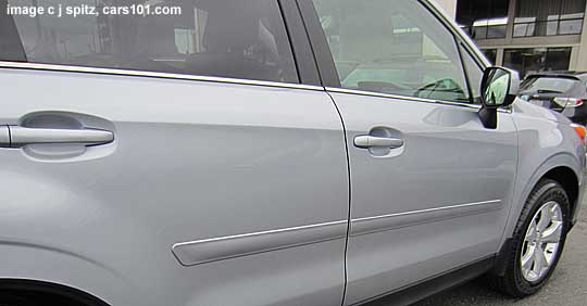 optional 2014 forester side moldings