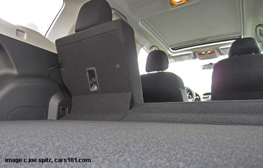 2014 subaru forester cargo floor has a bump when the rear seats are folded down