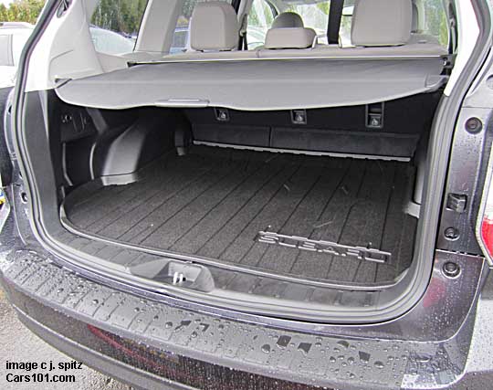 2014 subaru forester cargo cover, cargo tray, rear bumper cover step pad