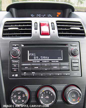 forester 2.5i base model stereo and heater a/c controls