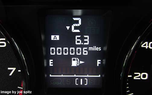 forester xt with dash display includes manual mode 'gear' setting