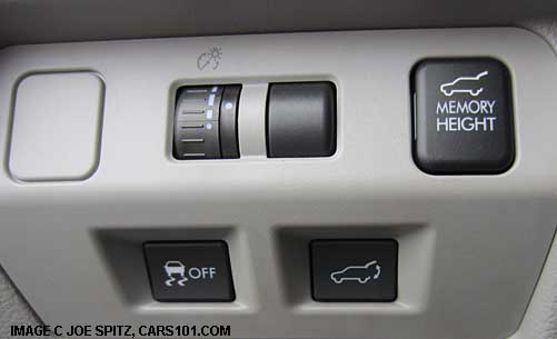 driver controls 2014 subaru forester limited, with memory height