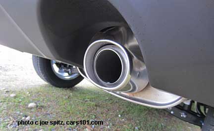 2016 Limited and Touring Subaru Forester with chrome exhaust tip (optional on 2.5, Premium)