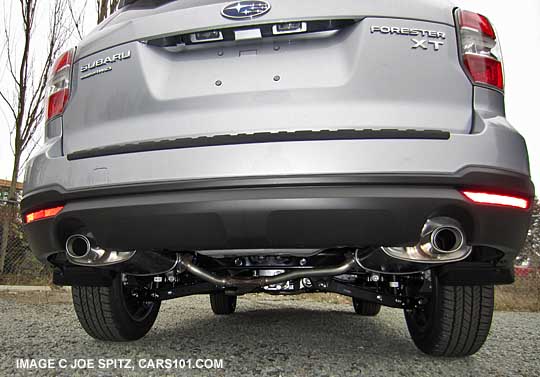 2016, 2015, 2014 Subaru Forester 2.0XTs have dual exhaust
