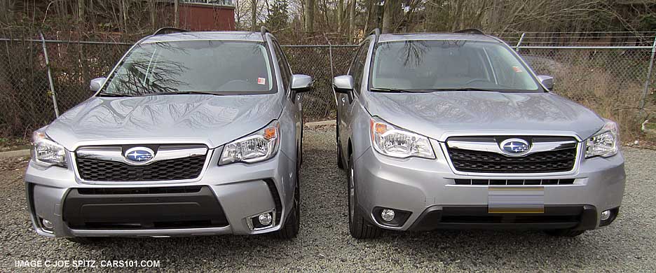 2014 2.5i and 2.0XT foresters side-by-side