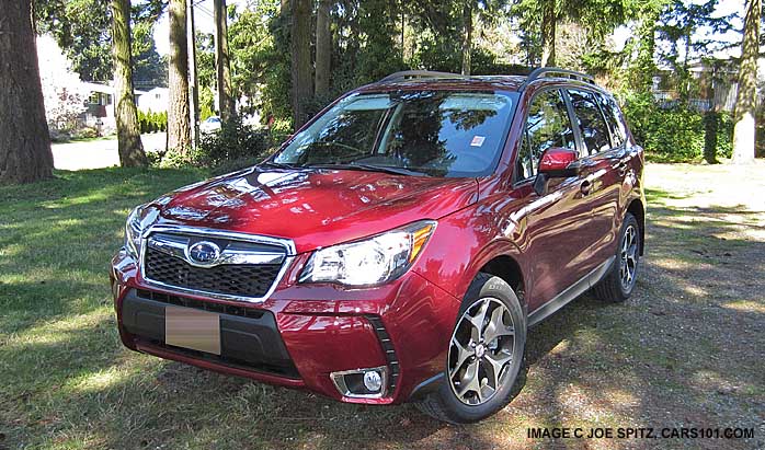 2.0XT forester front grill, venetian red color shown