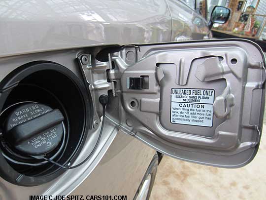 2014 subaru 2.5 X 4 cylinder forester gas door, regular gas