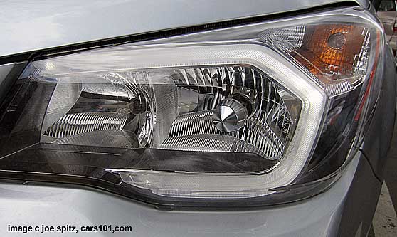 subaru forester toruing with LEDs on. XT shown with black inner surround