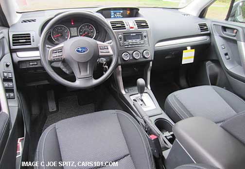 black cloth interior, forester premium