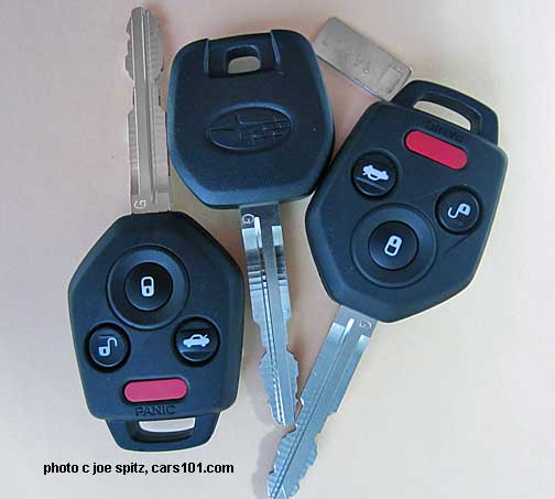 2014 forester igntion and valet keys, with integrated remote un/lock