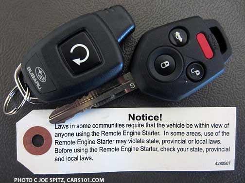 2014 forester remote engine start