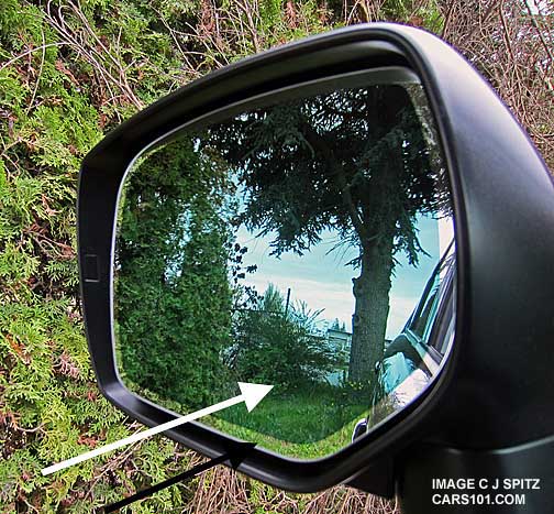 auto dimming outside rear view mirror, all new for Subaru