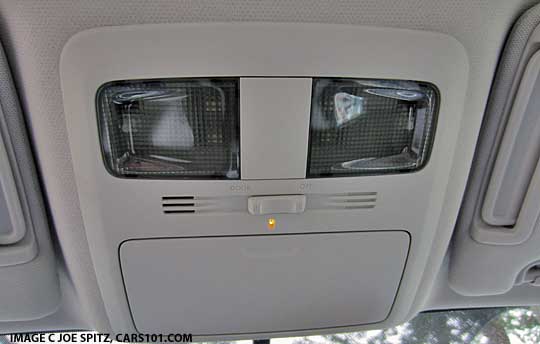 2.5i forester overhead console nwith 2 map lights, sunglass holder, ambient light