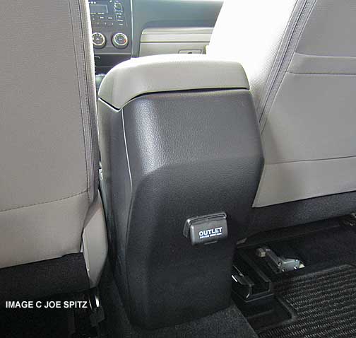 optional 110 watt power outlet on the back of the 2014 forester's center console