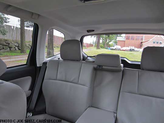 2014 subaru forester has excellent rear visibility with no blind spots