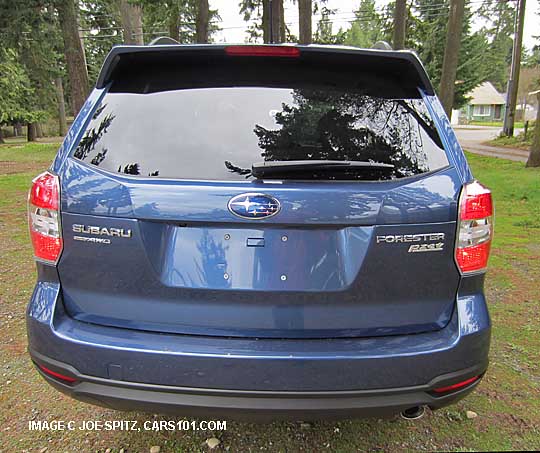 2014 subaru 2.5L forester limited and touring with rear spoiler