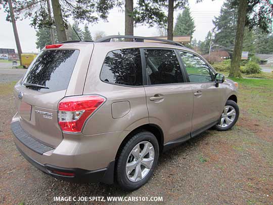 rear view 2014 burnished bronze forester